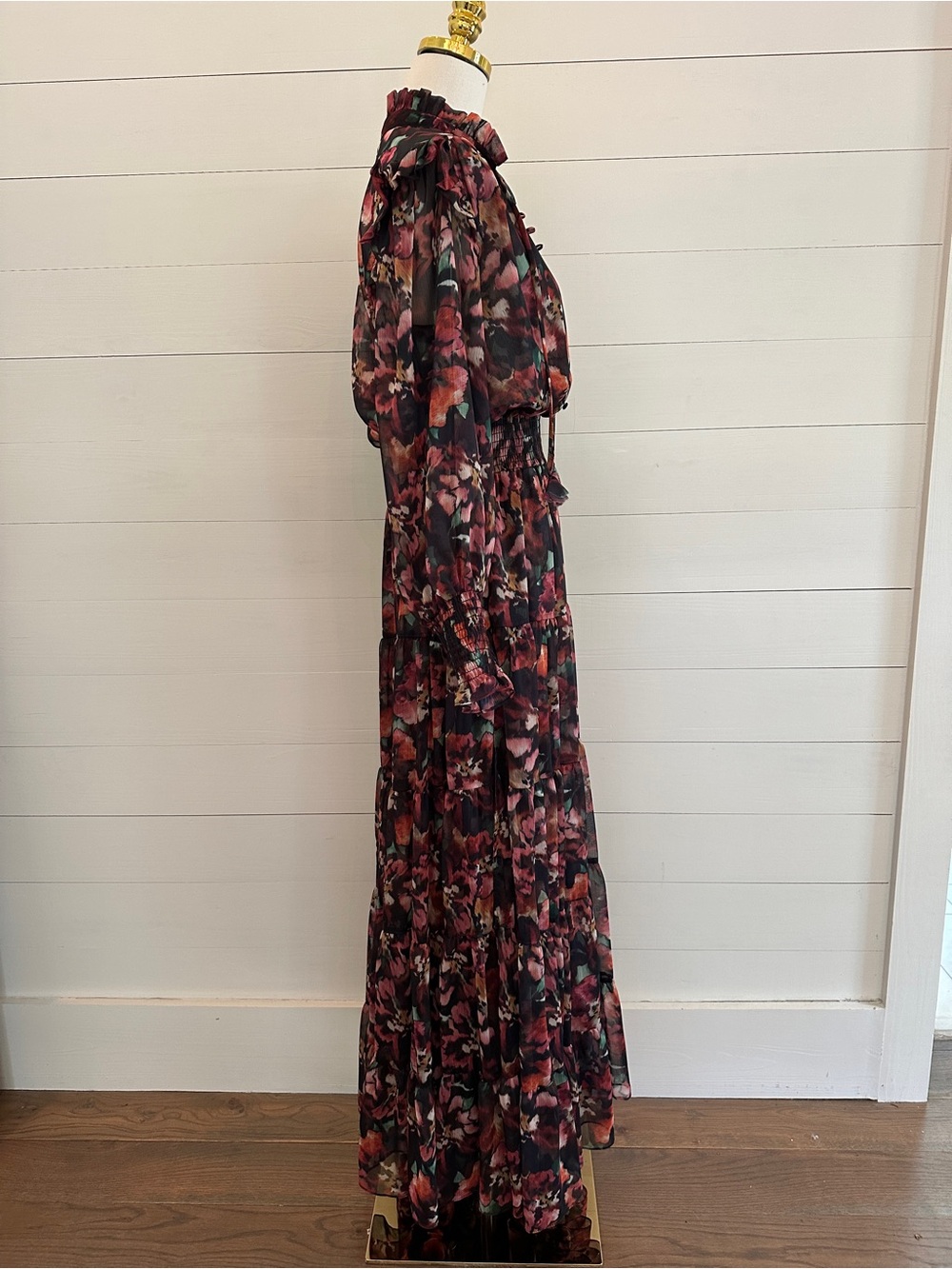 Misa Los Angeles Floral Long-Sleeve Maxi Dress in Multi-Color - Picture 3 of 9